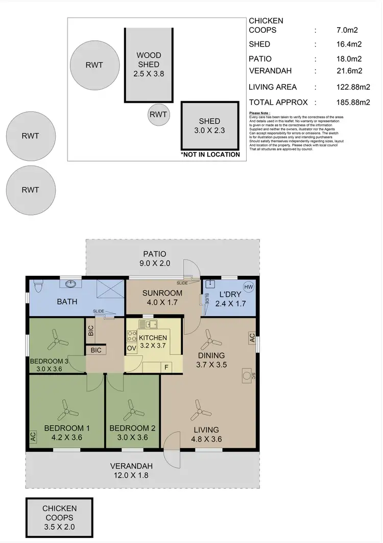 Floorplan of Homely house listing, 355 Greenhills Road, Green Hills Range via, Macclesfield SA 5153