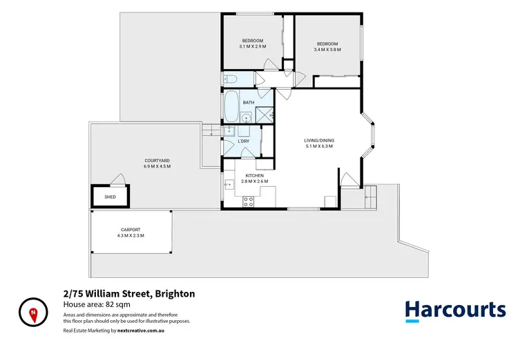 Floorplan of Homely house listing, 2/75 William Street, Brighton TAS 7030