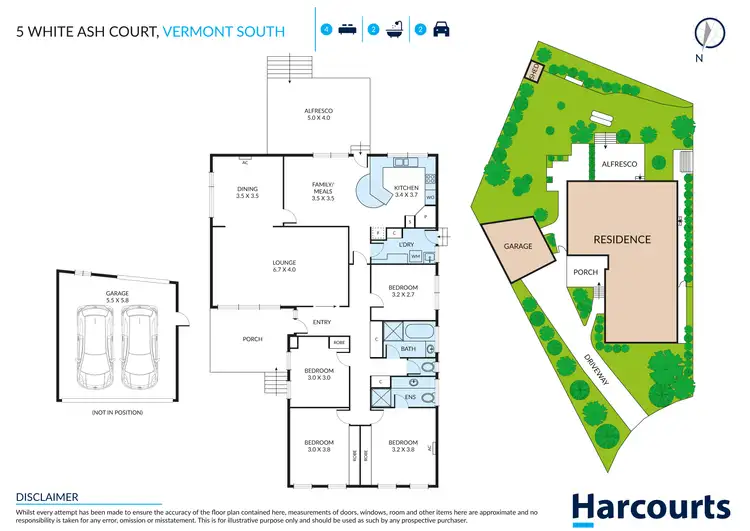 Floorplan of Homely house listing, 5 White Ash Court, Vermont South VIC 3133
