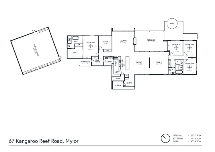 Floorplan of Homely house listing, 67 Kangaroo Reef Road, Mylor SA 5153