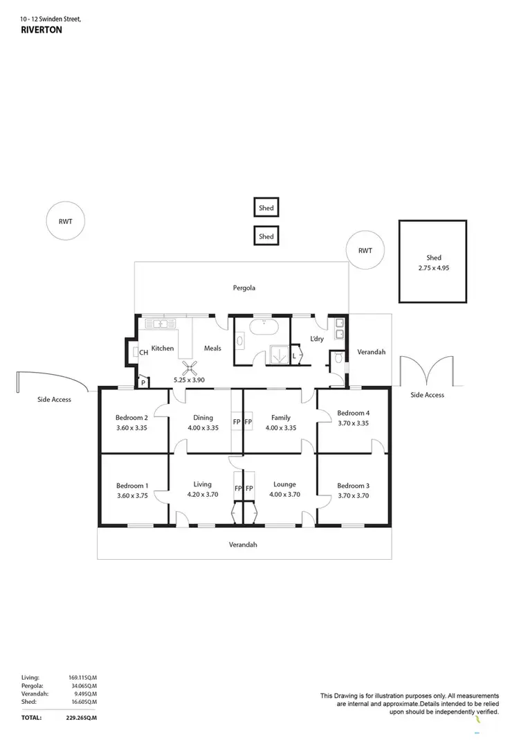 Floorplan of Homely house listing, 10 Swinden Street, Riverton SA 5412