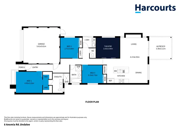 Floorplan of Homely house listing, 8 Anomia Road, Jindalee WA 6036