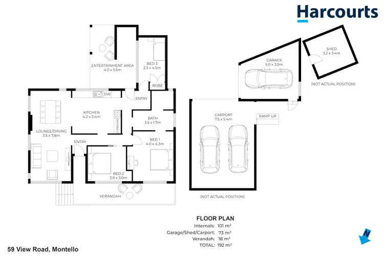 Floorplan of Homely house listing, 59 View Road, Montello TAS 7320