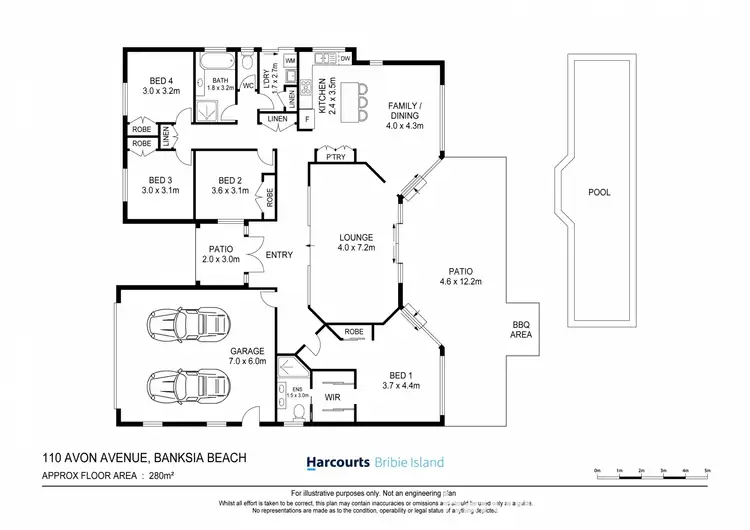 Floorplan of Homely house listing, 110 Avon Ave, Banksia Beach QLD 4507