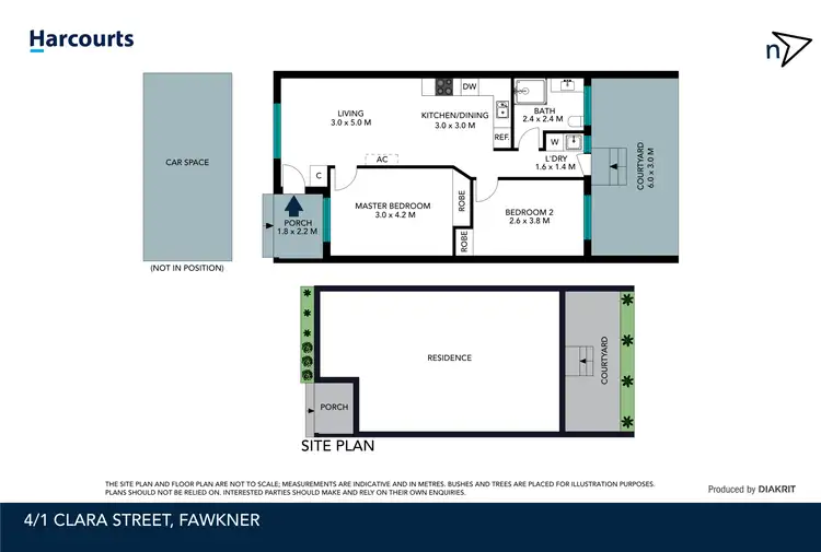 Floorplan of Homely unit listing, 4/1 Clara Street, Fawkner VIC 3060