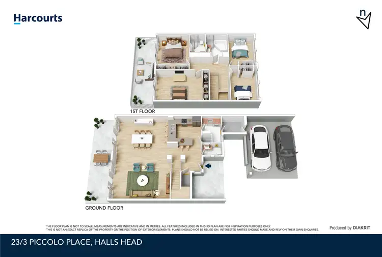 Floorplan of Homely house listing, 23/3 Piccolo Place, Halls Head WA 6210