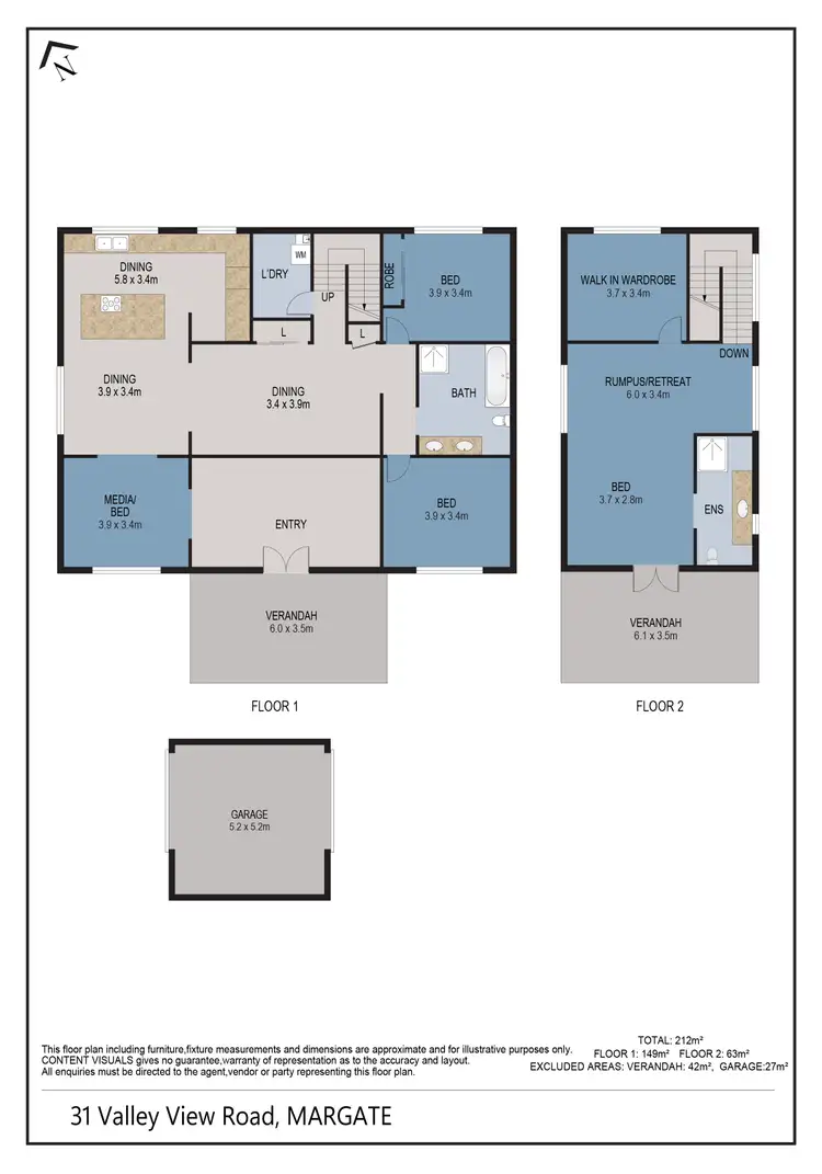 Floorplan of Homely house listing, 31 Valley View Road, Margate TAS 7054