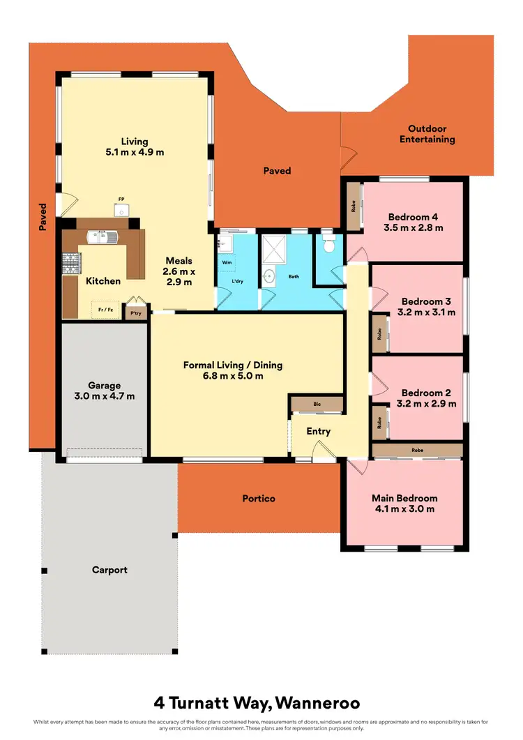 Floorplan of Homely house listing, 4 Turnatt Way, Wanneroo WA 6065
