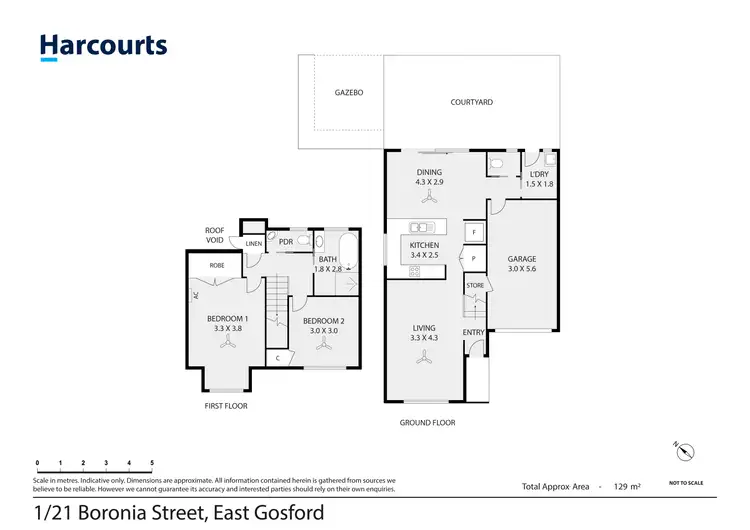 Floorplan of Homely townhouse listing, 1/21 Boronia Street, East Gosford NSW 2250