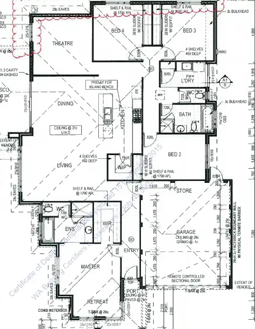 Floorplan of Homely house listing, 34 Verdigris Loop, Eglinton WA 6034