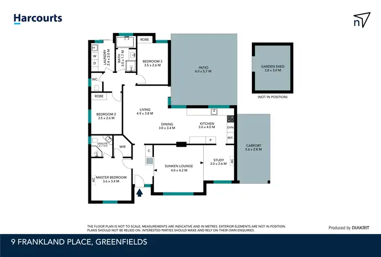 Floorplan of Homely house listing, 9 Frankland Place, Greenfields WA 6210