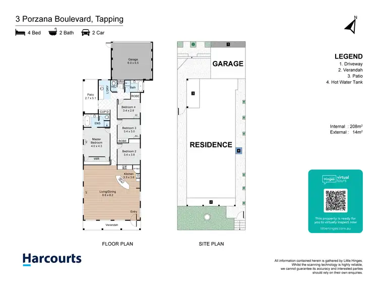 Floorplan of Homely house listing, 3 Porzana Boulevard, Tapping WA 6065