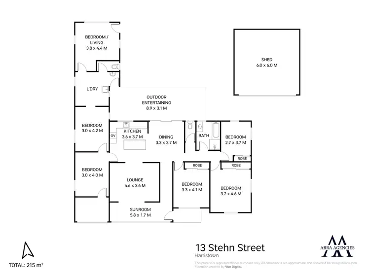 Floorplan of Homely house listing, 13 Stehn Street, Harristown QLD 4350