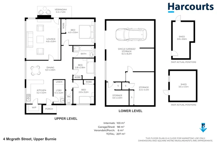 Floorplan of Homely house listing, 4 McGrath Street, Upper Burnie TAS 7320
