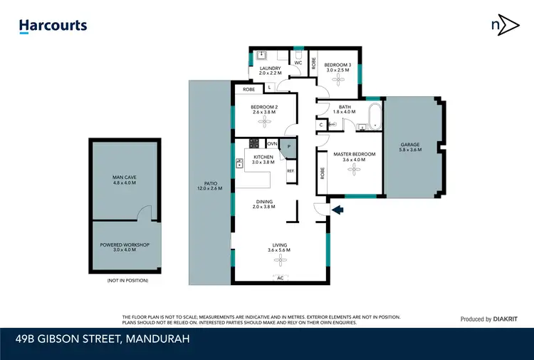 Floorplan of Homely house listing, 49B Gibson Street, Mandurah WA 6210
