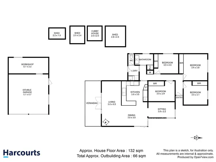 Floorplan of Homely house listing, 3 Cross Street, Midway Point TAS 7171