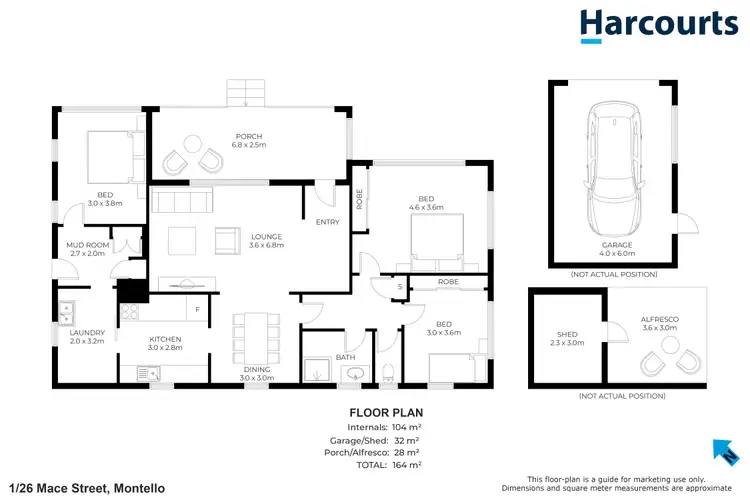 Floorplan of Homely house listing, 1/26 Mace Street, Montello TAS 7320