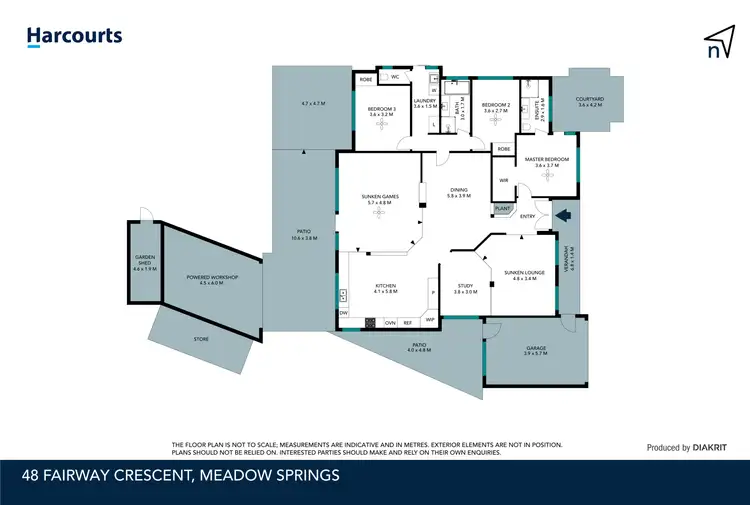 Floorplan of Homely house listing, 48 Fairway Crescent, Meadow Springs WA 6210