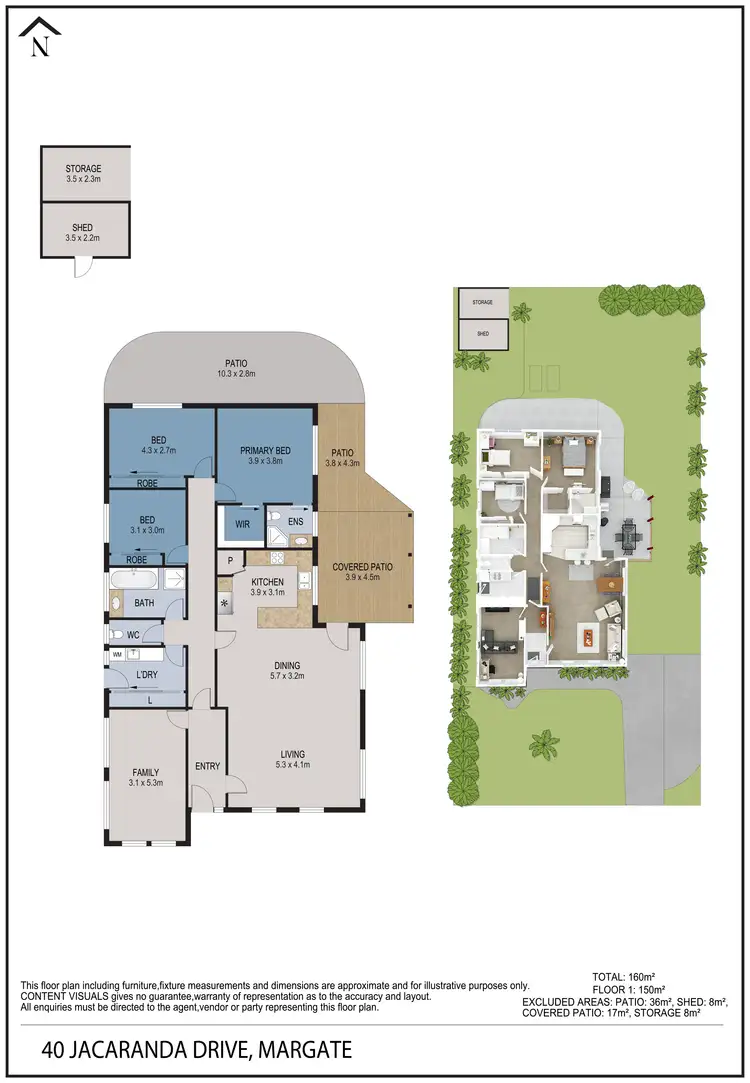 Floorplan of Homely house listing, 40 Jacaranda Drive, Margate TAS 7054