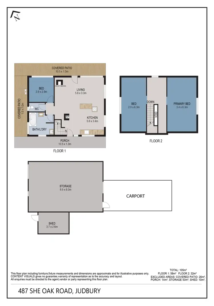 Floorplan of Homely house listing, 487 She Oak Road, Judbury TAS 7109