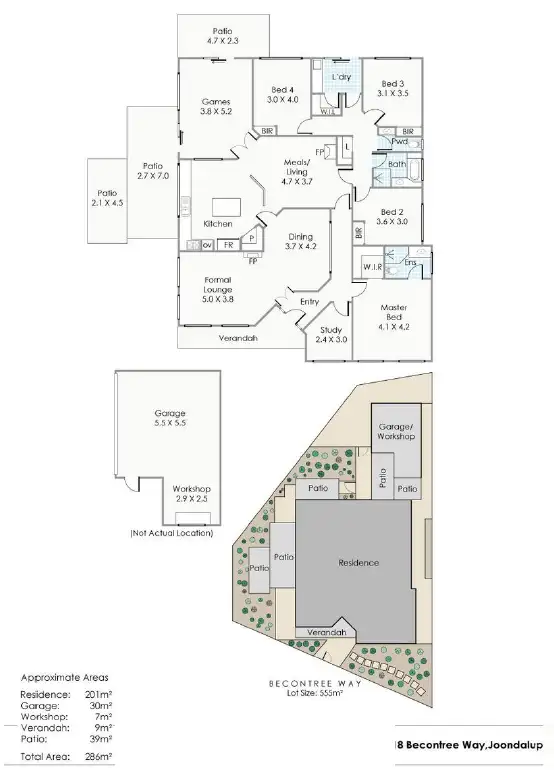 Floorplan of Homely house listing, 18 Becontree Way, Joondalup WA 6027