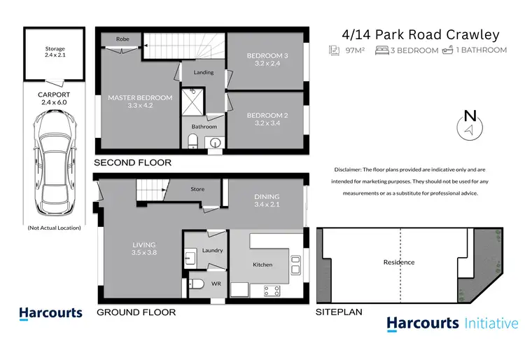 Floorplan of Homely unit listing, 4/14 Park Road, Crawley WA 6009