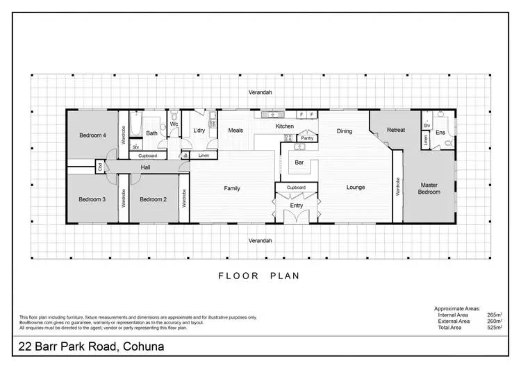 Floorplan of Homely house listing, 22 Barr Park Road, Cohuna VIC 3568