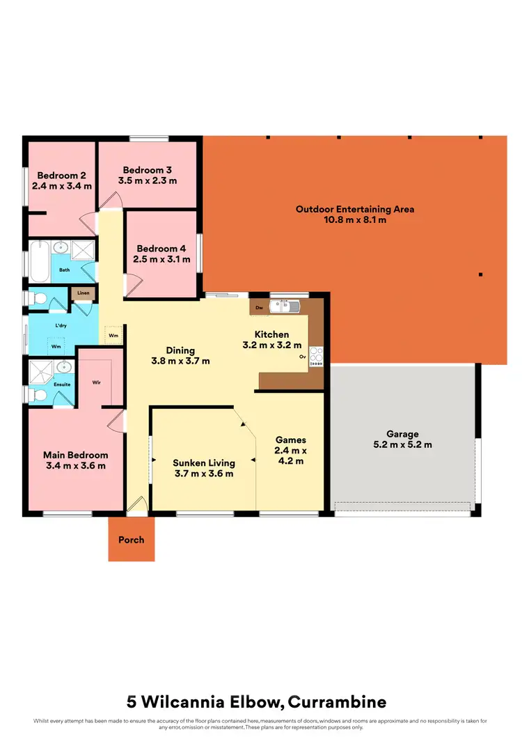 Floorplan of Homely house listing, 5 Wilcannia Elbow, Currambine WA 6028