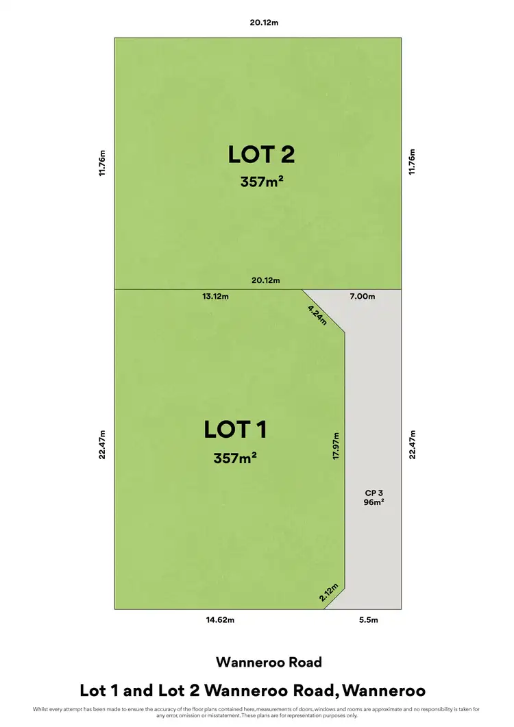 Floorplan of Homely land listing, 1039B Wanneroo Road, Wanneroo WA 6065