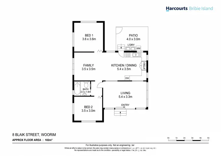 Floorplan of Homely house listing, 8 Blaik St, Woorim QLD 4507