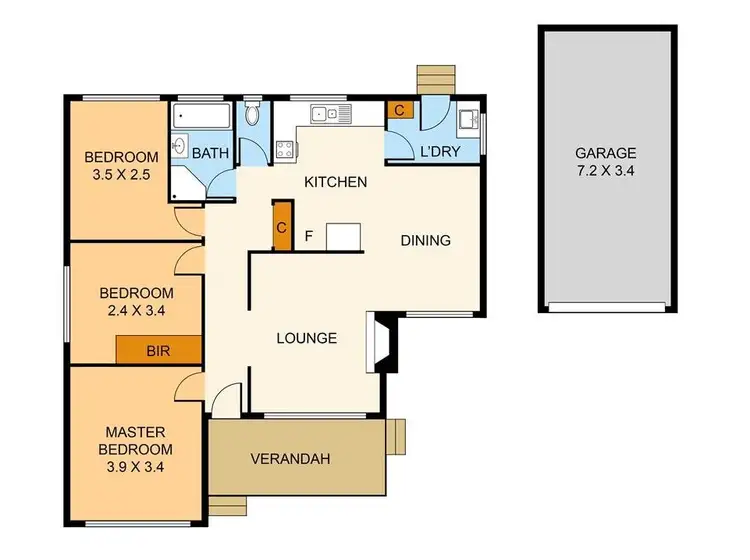 Floorplan of Homely house listing, 25 Janet Street, Boronia VIC 3155