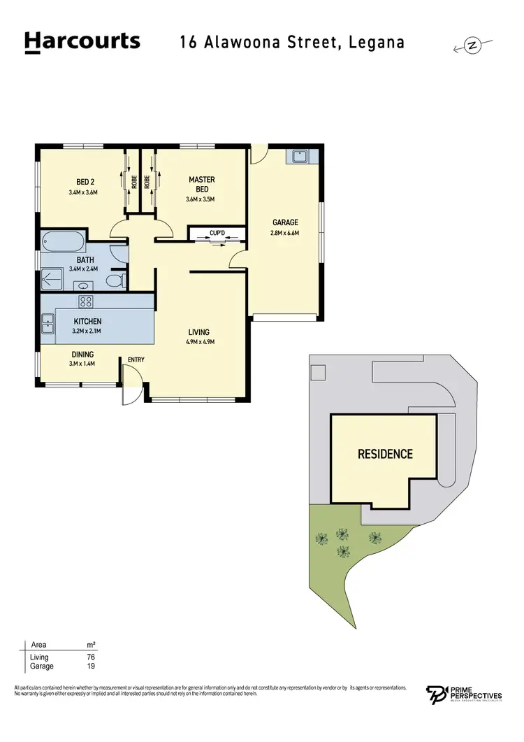 Floorplan of Homely unit listing, 1/16 Alawoona Street, Legana TAS 7277