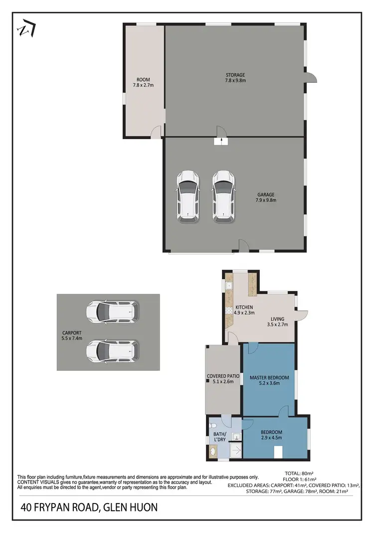 Floorplan of Homely house listing, 42 Frypan Road, Glen Huon TAS 7109