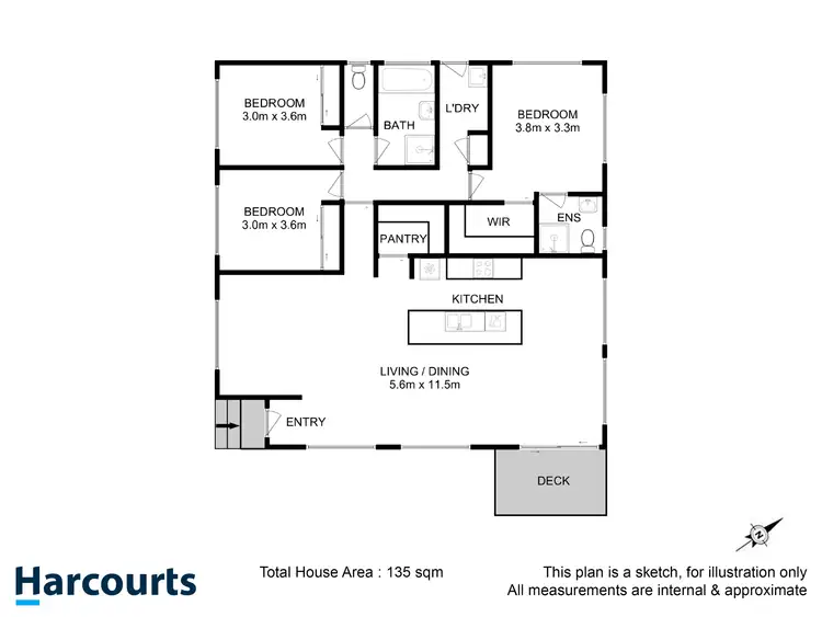 Floorplan of Homely unit listing, 5/111 Main Street, Huonville TAS 7109