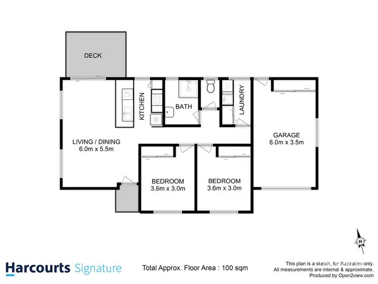 Floorplan of Homely unit listing, 1/3 Conolly Drive, Howrah TAS 7018