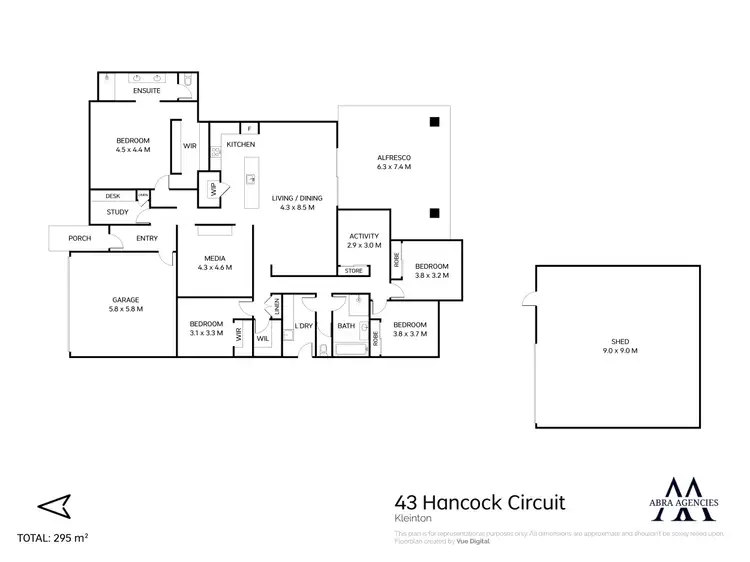 Floorplan of Homely house listing, 43 Hancock Circuit, Kleinton QLD 4352