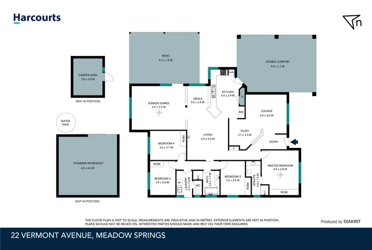 Floorplan of Homely house listing, 22 Vermont Avenue, Meadow Springs WA 6210