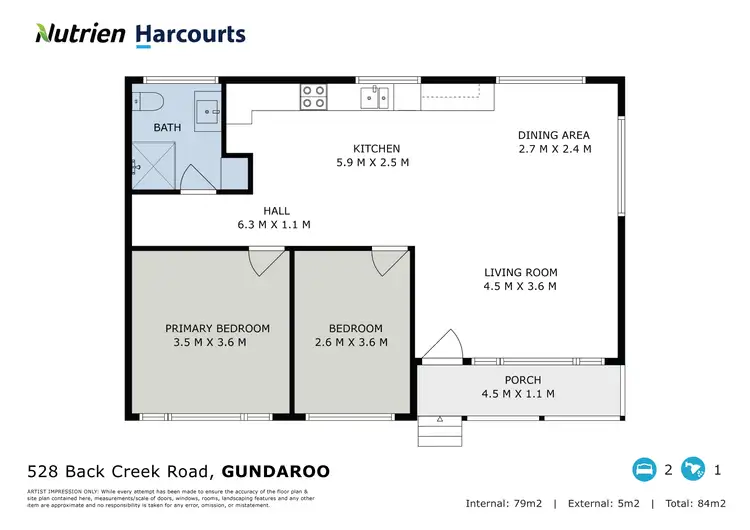 Floorplan of Homely rural property listing, 'Bushfield Estate', Back Creek Road, Gundaroo NSW 2620