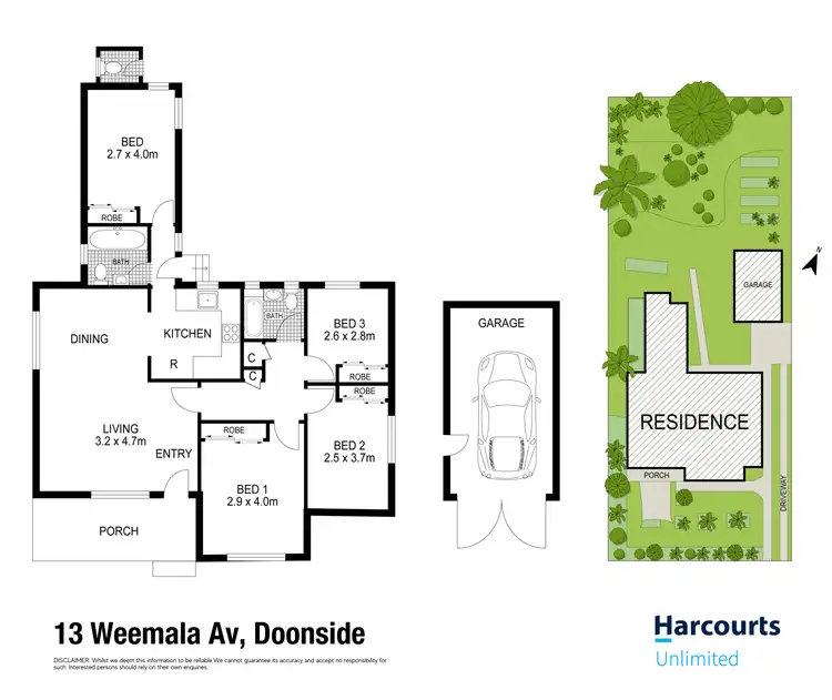 Floorplan of Homely house listing, 13 Weemala Avenue, Doonside NSW 2767