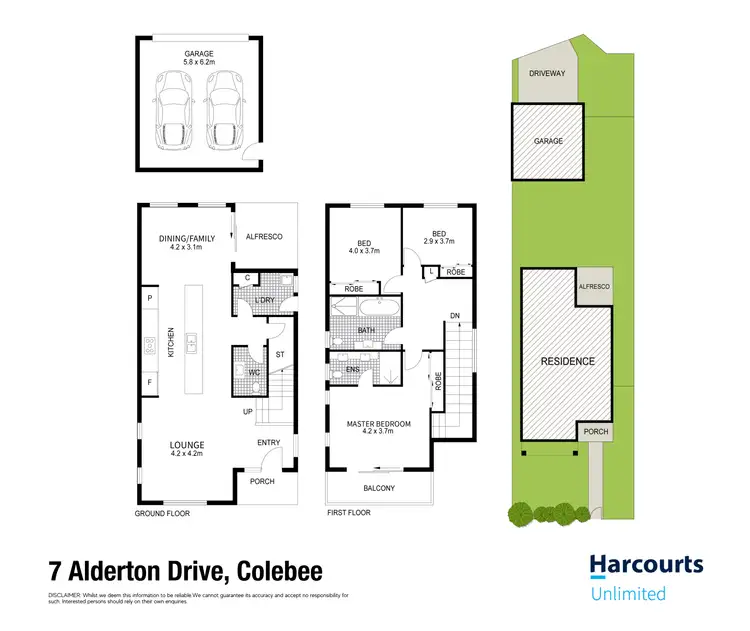 Floorplan of Homely house listing, 7 Alderton Drive, Colebee NSW 2761