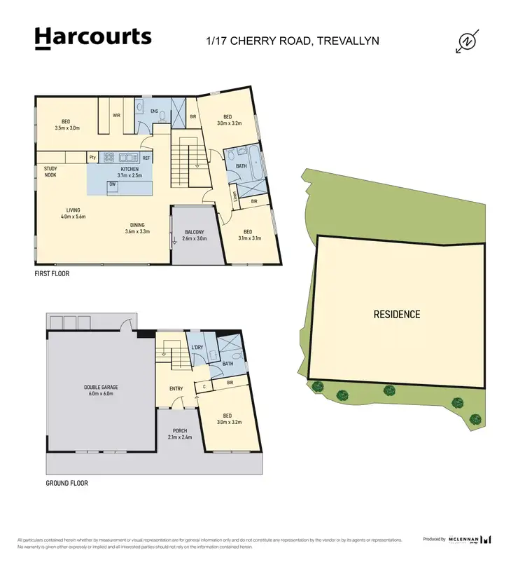 Floorplan of Homely house listing, 1/17 Cherry Road, Trevallyn TAS 7250