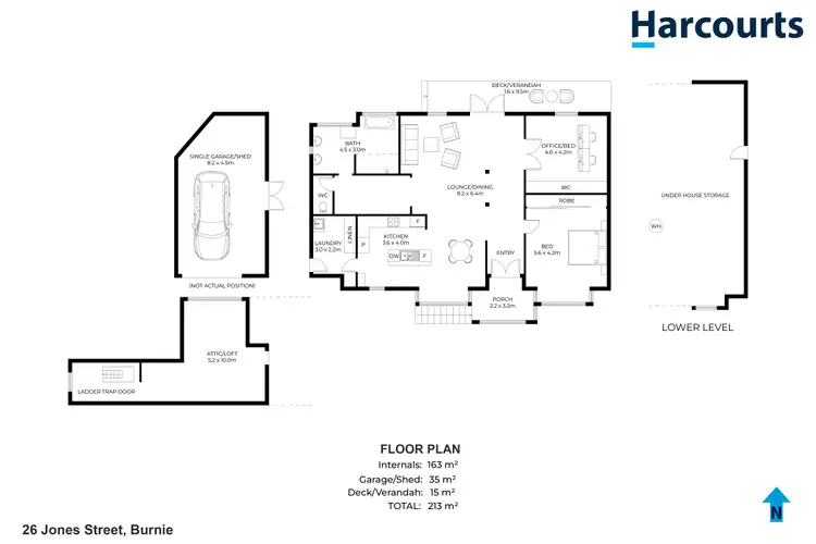 Floorplan of Homely house listing, 26 Jones Street, Burnie TAS 7320