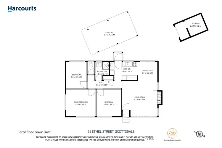 Floorplan of Homely house listing, 21 Ethel Street, Scottsdale TAS 7260