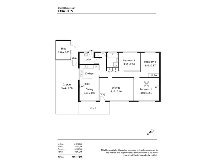 Floorplan of Homely house listing, 2 St Clair Avenue, Para Hills SA 5096