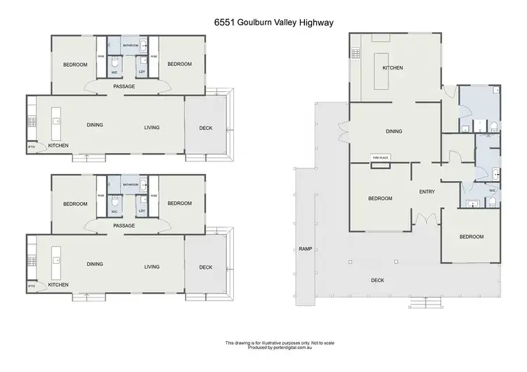 Floorplan of Homely rural property listing, 6551 Goulburn Valley Highway, Yea VIC 3717