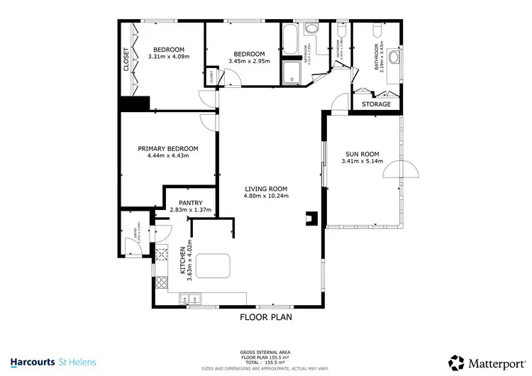 Floorplan of Homely house listing, 26 Tully Street, St Helens TAS 7216