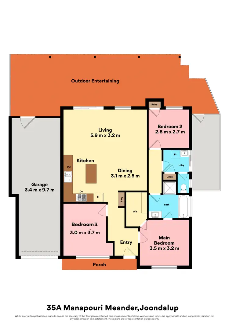 Floorplan of Homely house listing, 35A Manapouri Meander, Joondalup WA 6027