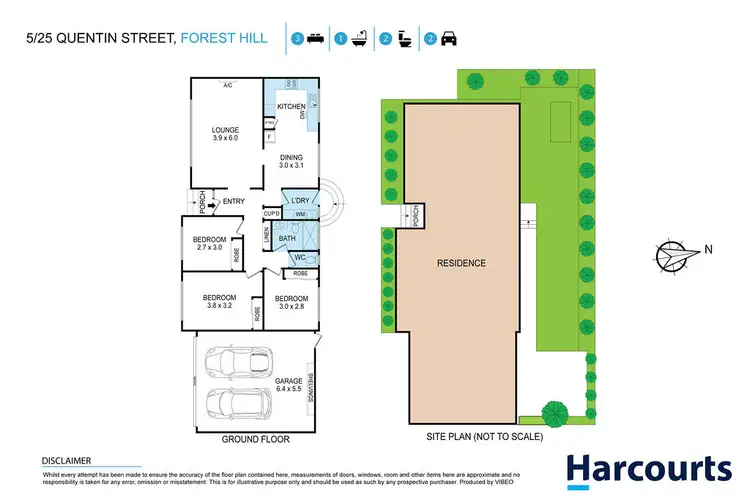 Floorplan of Homely unit listing, 5/25 Quentin Street, Forest Hill VIC 3131