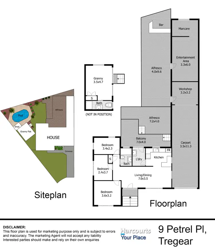 Floorplan of Homely house listing, 9 Petrel Place, Tregear NSW 2770