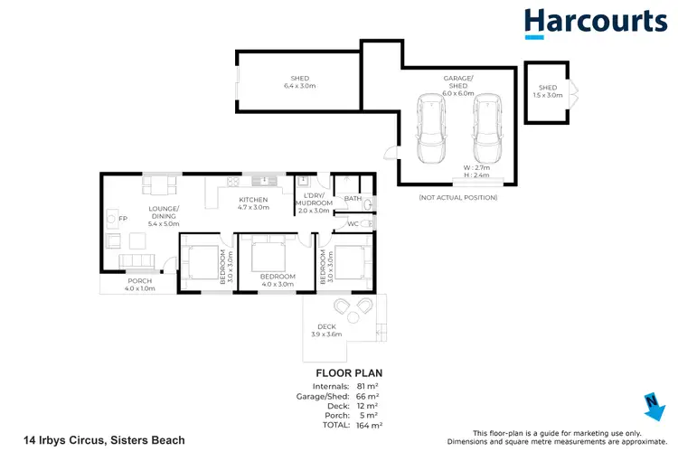 Floorplan of Homely house listing, 14 Irbys Circus, Sisters Beach TAS 7321